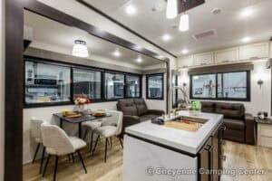 2026 Forest River Sabre 36FLX Two Bedroom Fifth Wheel With Loft Interior Image