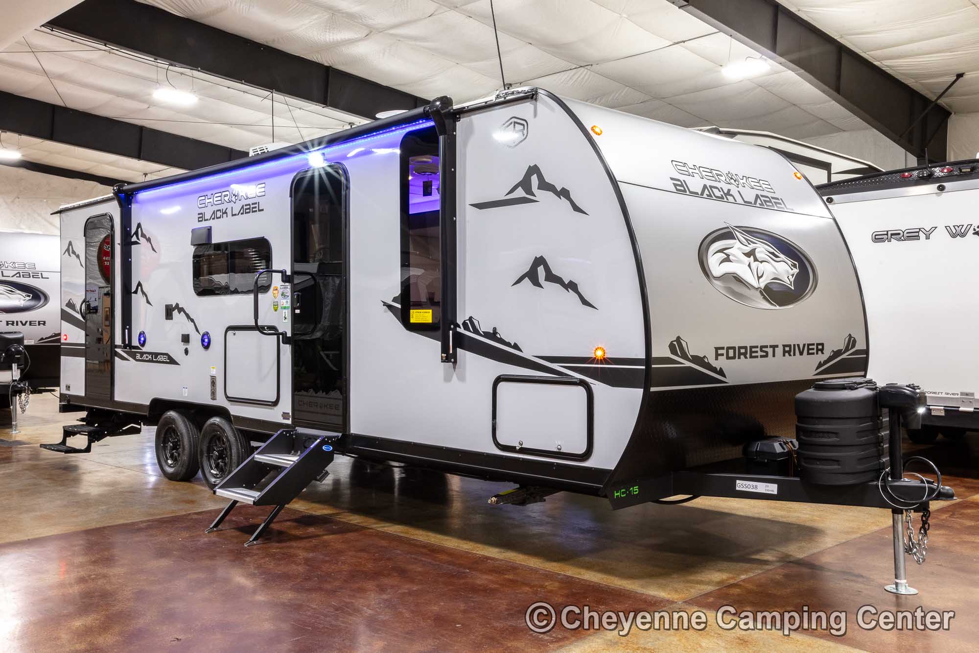 2025 Forest River Cherokee Grey Wolf Black Label 23DBHBL Bunkhouse Travel Trailer Enterior Image