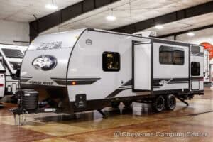 2026 Forest River Cherokee Grey Wolf Black Label 23DBHBL Bunkhouse Travel Trailer Exterior Image