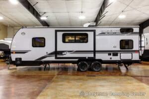 2026 Forest River Cherokee Grey Wolf Black Label 23DBHBL Bunkhouse Travel Trailer Exterior Image