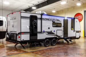 2026 Forest River Cherokee Grey Wolf Black Label 23DBHBL Bunkhouse Travel Trailer Exterior Image