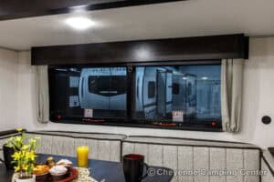 2026 Forest River Cherokee Grey Wolf Black Label 23DBHBL Bunkhouse Travel Trailer Interior Image