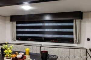 2026 Forest River Cherokee Grey Wolf Black Label 23DBHBL Bunkhouse Travel Trailer Interior Image