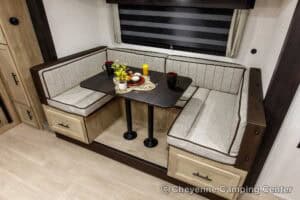 2026 Forest River Cherokee Grey Wolf Black Label 23DBHBL Bunkhouse Travel Trailer Interior Image