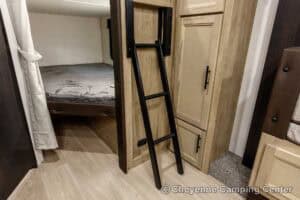 2026 Forest River Cherokee Grey Wolf Black Label 23DBHBL Bunkhouse Travel Trailer Interior Image