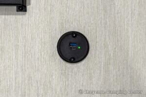 2026 Forest River Cherokee Grey Wolf Black Label 23DBHBL Bunkhouse Travel Trailer Interior Image