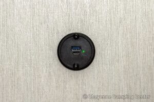 2026 Forest River Cherokee Grey Wolf Black Label 23DBHBL Bunkhouse Travel Trailer Interior Image