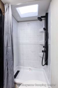 2026 Forest River Cherokee Grey Wolf Black Label 23DBHBL Bunkhouse Travel Trailer Interior Image