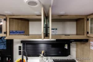 2026 Forest River Cherokee Grey Wolf Black Label 23DBHBL Bunkhouse Travel Trailer Interior Image