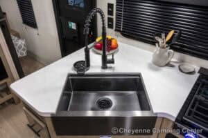 2026 Forest River Cherokee Grey Wolf Black Label 23DBHBL Bunkhouse Travel Trailer Interior Image