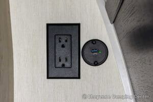 2026 Forest River Cherokee Grey Wolf Black Label 23DBHBL Bunkhouse Travel Trailer Interior Image