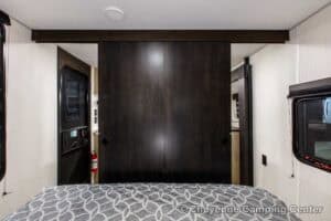 2026 Forest River Cherokee Grey Wolf Black Label 23DBHBL Bunkhouse Travel Trailer Interior Image