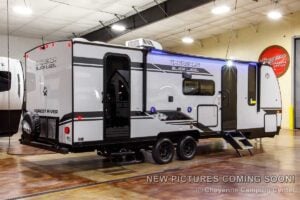 2027 Forest River Cherokee Grey Wolf Black Label 23DBHBL Bunkhouse Travel Trailer Exterior Image