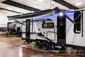 2027 Forest River Cherokee Grey Wolf Black Label 23DBHBL Bunkhouse Travel Trailer Exterior Image