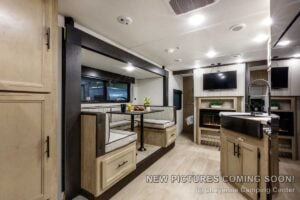 2027 Forest River Cherokee Grey Wolf Black Label 23DBHBL Bunkhouse Travel Trailer Interior Image