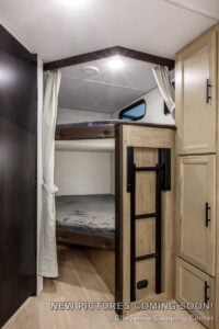 2027 Forest River Cherokee Grey Wolf Black Label 23DBHBL Bunkhouse Travel Trailer Interior Image