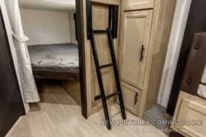 2027 Forest River Cherokee Grey Wolf Black Label 23DBHBL Bunkhouse Travel Trailer Interior Image