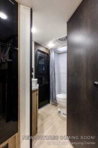2027 Forest River Cherokee Grey Wolf Black Label 23DBHBL Bunkhouse Travel Trailer Interior Image