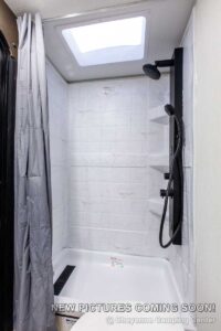 2027 Forest River Cherokee Grey Wolf Black Label 23DBHBL Bunkhouse Travel Trailer Interior Image