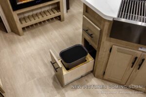 2027 Forest River Cherokee Grey Wolf Black Label 23DBHBL Bunkhouse Travel Trailer Interior Image