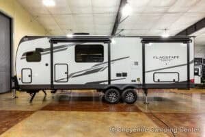 2026 Forest River Flagstaff Super Lite 26SFK Front Kitchen Couples Travel Trailer Exterior Image
