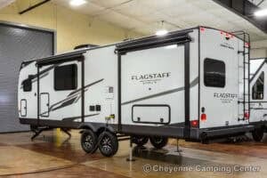 2026 Forest River Flagstaff Super Lite 26SFK Front Kitchen Couples Travel Trailer Exterior Image