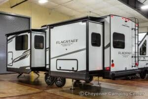 2026 Forest River Flagstaff Super Lite 26SFK Front Kitchen Couples Travel Trailer Exterior Image