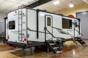 2026 Forest River Flagstaff Super Lite 26SFK Front Kitchen Couples Travel Trailer Exterior Image