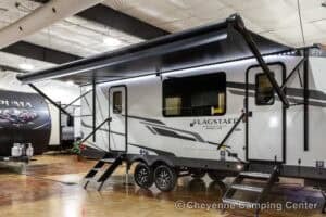 2026 Forest River Flagstaff Super Lite 26SFK Front Kitchen Couples Travel Trailer Exterior Image
