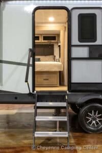 2026 Forest River Flagstaff Super Lite 26SFK Front Kitchen Couples Travel Trailer Exterior Image