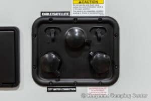 2026 Forest River Flagstaff Super Lite 26SFK Front Kitchen Couples Travel Trailer Exterior Image