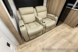 2026 Forest River Flagstaff Super Lite 26SFK Front Kitchen Couples Travel Trailer Interior Image