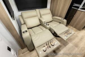 2026 Forest River Flagstaff Super Lite 26SFK Front Kitchen Couples Travel Trailer Interior Image