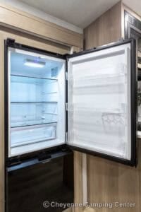 2026 Forest River Flagstaff Super Lite 26SFK Front Kitchen Couples Travel Trailer Interior Image