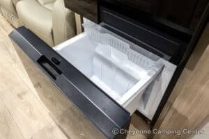 2026 Forest River Flagstaff Super Lite 26SFK Front Kitchen Couples Travel Trailer Interior Image