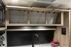 2026 Forest River Flagstaff Super Lite 26SFK Front Kitchen Couples Travel Trailer Interior Image