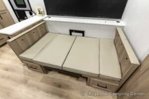 2026 Forest River Flagstaff Super Lite 26SFK Front Kitchen Couples Travel Trailer Interior Image