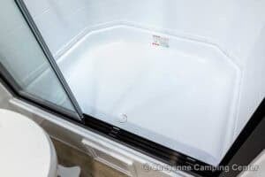 2026 Forest River Flagstaff Super Lite 26SFK Front Kitchen Couples Travel Trailer Interior Image