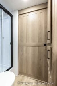 2026 Forest River Flagstaff Super Lite 26SFK Front Kitchen Couples Travel Trailer Interior Image