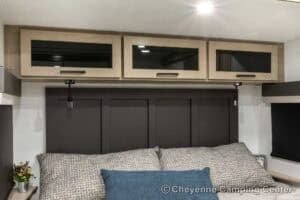 2026 Forest River Flagstaff Super Lite 26SFK Front Kitchen Couples Travel Trailer Interior Image
