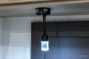 2026 Forest River Flagstaff Super Lite 26SFK Front Kitchen Couples Travel Trailer Interior Image