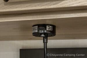 2026 Forest River Flagstaff Super Lite 26SFK Front Kitchen Couples Travel Trailer Interior Image