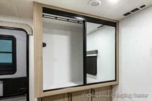 2026 Forest River Flagstaff Super Lite 26SFK Front Kitchen Couples Travel Trailer Interior Image