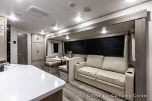 2026 Coachmen Catalina Legacy Edition 243RBS Couples Travel Trailer Interior Image