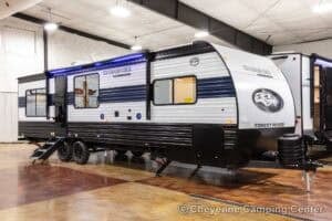 2026 Forest River Cherokee Grey Wolf 27LH Rear Living Travel Trailer Exterior Image