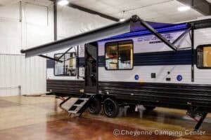 2026 Forest River Cherokee Grey Wolf 27LH Rear Living Travel Trailer Exterior Image