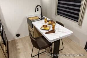 2026 Forest River Cherokee Grey Wolf 27LH Rear Living Travel Trailer Interior Image