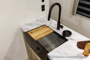 2026 Forest River Cherokee Grey Wolf 27LH Rear Living Travel Trailer Interior Image