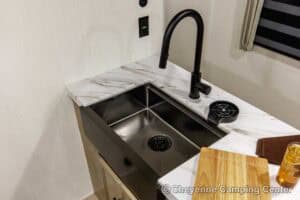 2026 Forest River Cherokee Grey Wolf 27LH Rear Living Travel Trailer Interior Image