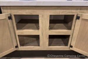 2026 Forest River Cherokee Grey Wolf 27LH Rear Living Travel Trailer Interior Image